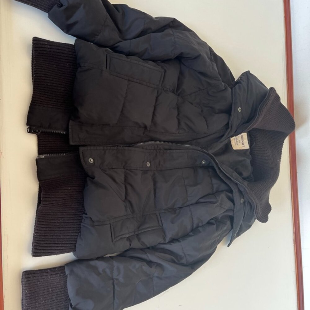 Old Navy Black Puffer Jacket Size Medium